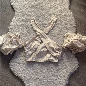 Eggie Tan Gingham top